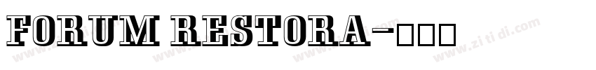 Forum Restora字体转换